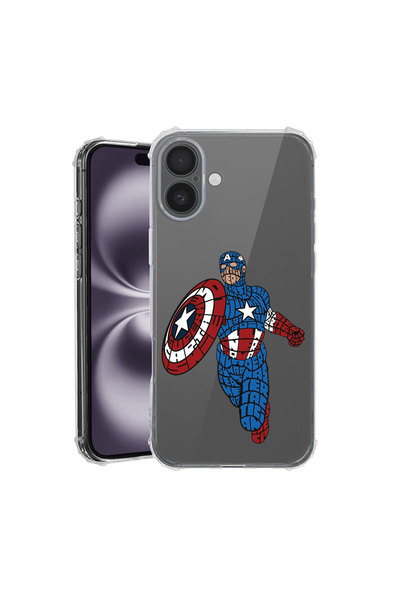 bestcase Carcasă spate antișoc pentru Apple iPhone 16, Calligraphy Stripes He...