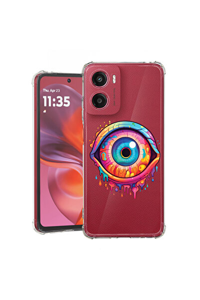 bestcase Carcasă spate antișoc pentru Motorola Moto E15, Dream Colors Eye, 19...