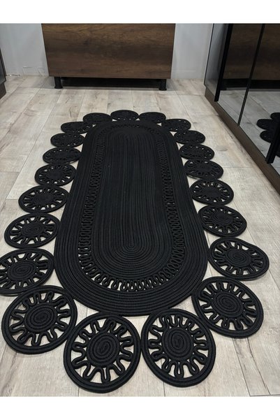 MaVaux Marguerite Özel Tasarım Hasır Jüt Kilim – Koridor, Antre ve Salon Halısı Yolluk