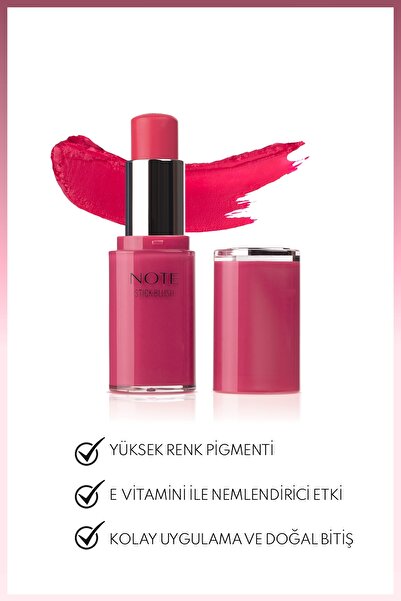NOTE Stick Blush Nemlendirici Yumuşak Stick Allık - 40 Ruby