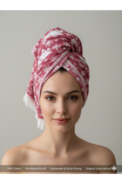 uraltaytowel Kırmızı Yeni Yıl Temalı Dokuma | 100% Pamuklu Mutfak/El/ Kurulama/Baş Havlusu |Sehpa Örtüsü 45*85cm