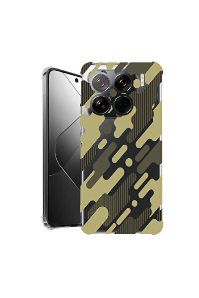 bestcase Carcasă spate antișoc pentru Xiaomi 15 Pro, camuflaj verde, 1926362 ...