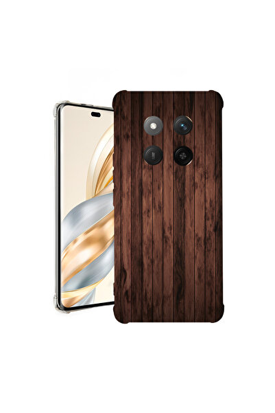 bestcase Carcasă spate antișoc pentru Honor Magic7 Lite, lemn de nuc, 1926355...