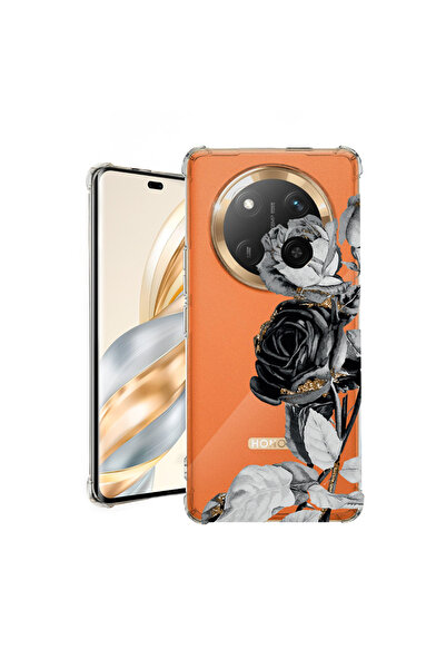 bestcase Αντικραδασμική θήκη πίσω μέρους για Honor Magic7 Lite, μαύρη ροζ, 19...