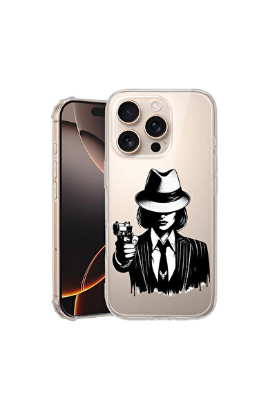 bestcase Carcasă spate antișoc pentru Apple iPhone 16 Pro, Gangster Woman, AS...