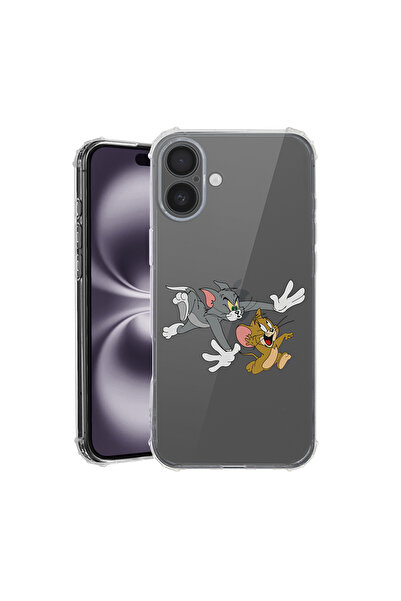 bestcase Carcasă spate antișoc pentru Apple iPhone 16 Plus, Tom și Jerry, AS ...