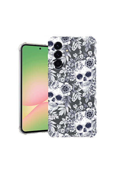 bestcase Carcasă spate antișoc pentru Samsung Galaxy M16 5G, model craniu alb...