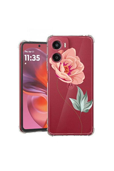 bestcase Carcasă spate antișoc pentru Motorola Moto G05, roz, 1926357 AS 127