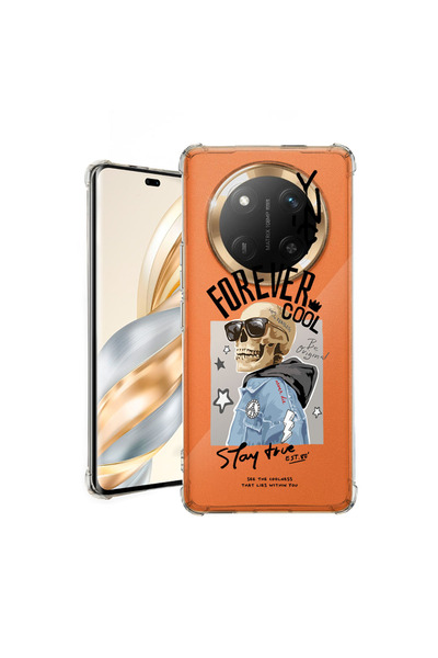 bestcase Carcasă spate antișoc pentru Honor Magic7 Lite, Forever Cool Skeleto...