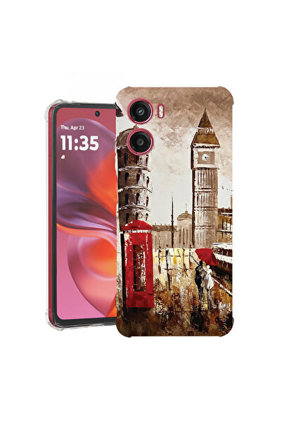 bestcase Carcasă spate antișoc pentru Motorola Moto E15, Londra, 1988242 AS 1375