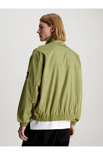 Calvin Klein Relaxed Cotton Zip up Jacket- Windbreaker Jacket