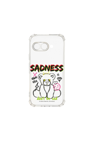 bestcase Carcasă spate antișoc pentru Google Pixel 9a, Teddy Bear Sadness, AS...