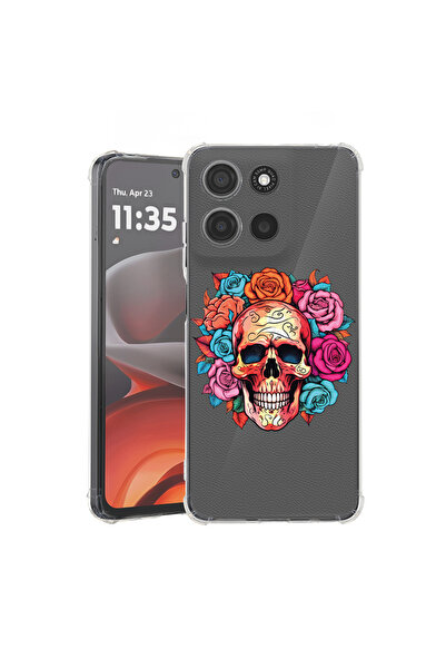 bestcase Удароустойчив гръб за Motorola Moto G75, цветове мечта - череп, 1946...