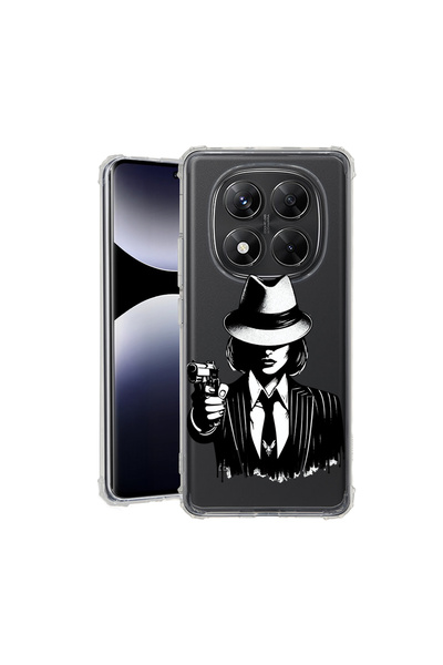 bestcase Carcasă spate antișoc pentru Xiaomi Redmi Note 14 Pro 5G, Gangster W...