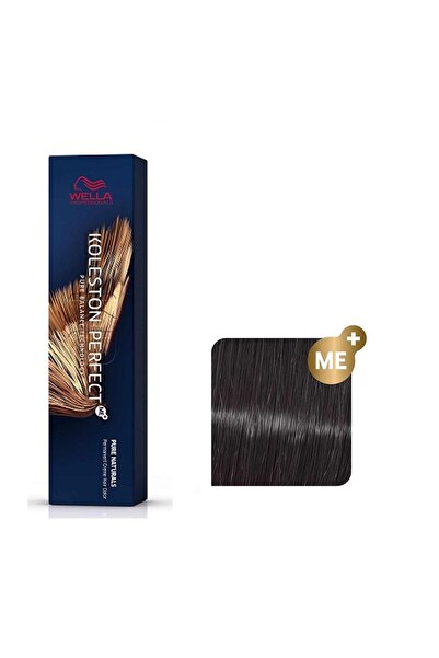 Wella Hair Dye 3/00 Permanent - Pure Naturals Koleston Perfect Me+ Intense Dark Brown -