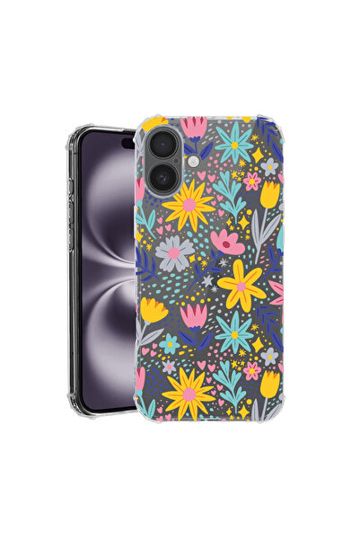 bestcase Αντικραδασμική θήκη πίσω μέρους για Apple iPhone 16 Plus, Little Flo...