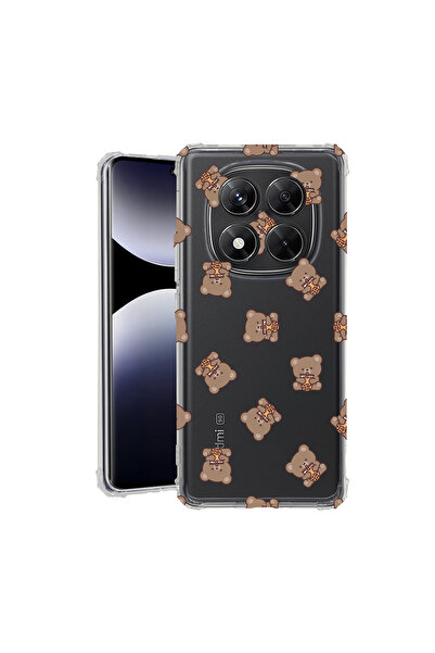 bestcase Удароустойчив калъф за Xiaomi Redmi Note 14 Pro 5G, модел плюшено ме...