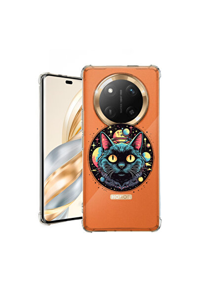 bestcase Carcasă spate antișoc pentru Honor Magic7 Lite, Mystic Black Cat, 19...