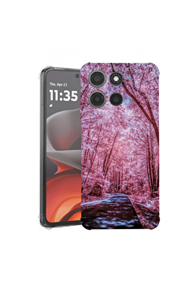 bestcase Carcasă spate antișoc pentru Motorola Moto G15, Cherry Blossom, 1926...