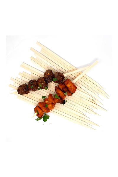 Bisbell عصا شواء خشبية، عصا لحم للشواء، 35 سم × 9 سم، BB2797