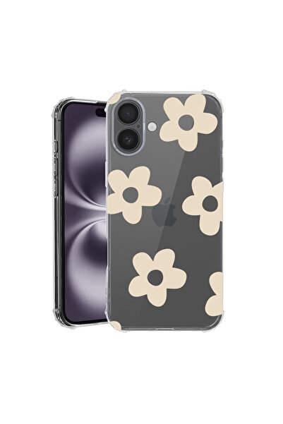 bestcase Carcasă spate antișoc pentru Apple iPhone 16 Plus, Retro Daisy, AS 1481