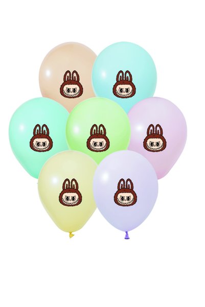 party mix Labubu Balon Seti 10'lu – Parti & Doğum Günü Süsü – Labubu Balon - Labubu Doğum Günü Renkli Balon