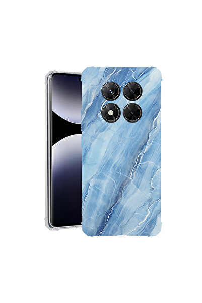 bestcase Carcasă spate antișoc pentru Xiaomi Redmi Note 14 Pro 5G, Albastru M...