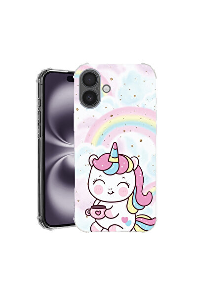 bestcase Carcasă spate antișoc pentru Apple iPhone 16, Little Unicorn, AS 1212
