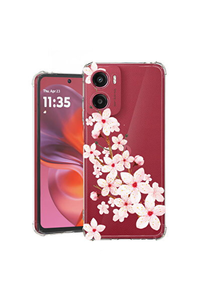 bestcase Αντικραδασμική θήκη πίσω για Motorola Moto E15, Άνοιξη λουλούδι, 198...