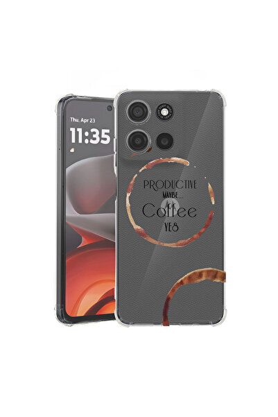 bestcase Carcasă spate antișoc pentru Motorola Moto G15, culoare cafea, 19263...