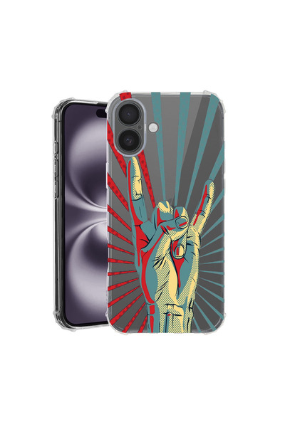 bestcase Αντικραδασμική θήκη πλάτης για Apple iPhone 16 Plus, Rock Festival, ...