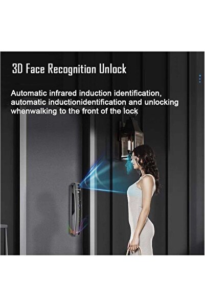 Blasko Încuietoare inteligentă facială, PIN, RFID și WiFi, smart lock pentru casă și birou