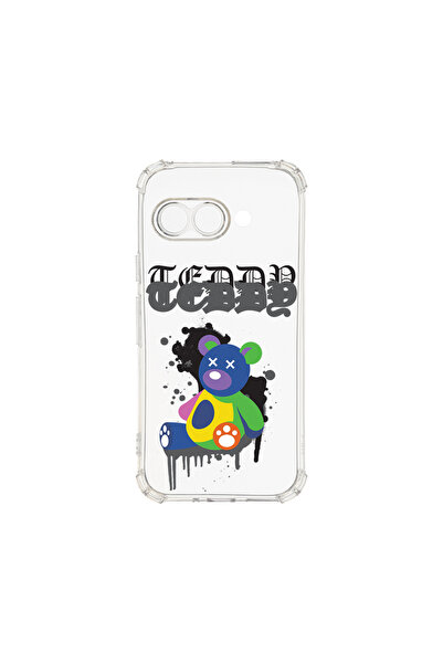 bestcase Αντικραδασμική θήκη πίσω μέρους για Google Pixel 9a, αρκουδάκι σε πα...