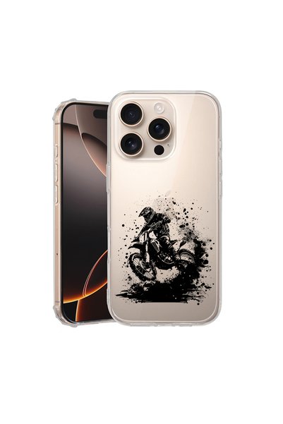 bestcase Carcasă spate antișoc pentru Apple iPhone 16 Pro Max, MotoCross, AS ...