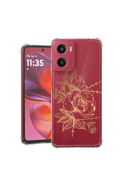 bestcase Carcasă spate antișoc pentru Motorola Moto G05, roz auriu, 1926357 A...