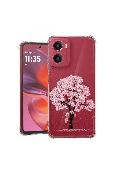 bestcase Carcasă spate antișoc pentru Motorola Moto G05, flori de cireș, 1926...