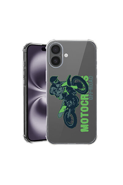 bestcase Αντικραδασμική θήκη πλάτης για Apple iPhone 16 Plus, Motocross, AS 819