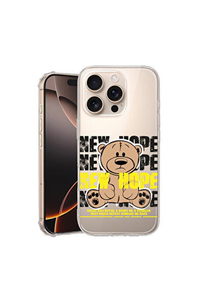 bestcase Αντικραδασμική θήκη πλάτης για Apple iPhone 16 Pro Max, αρκουδάκι Ne...