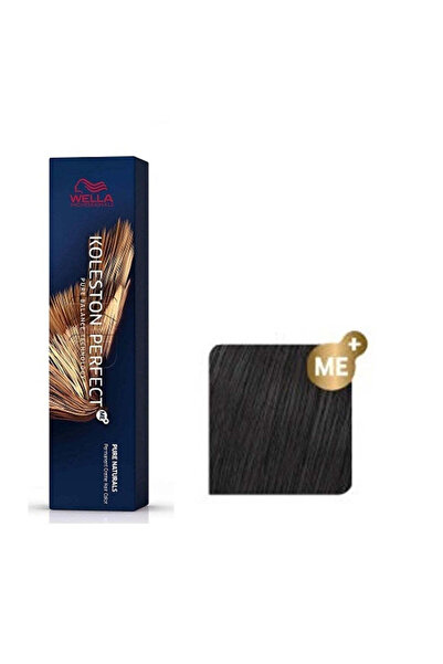 Wella Vopsea de păr permanentă 3/0 - Pure Naturals Koleston Perfect Me+ Șaten închis -