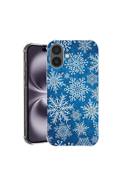 bestcase Carcasă spate antișoc pentru Apple iPhone 16 Plus, model de iarnă, A...