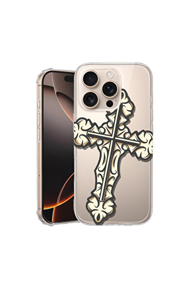 bestcase Carcasă spate antișoc pentru Apple iPhone 16 Pro Max, Cross, AS 1783