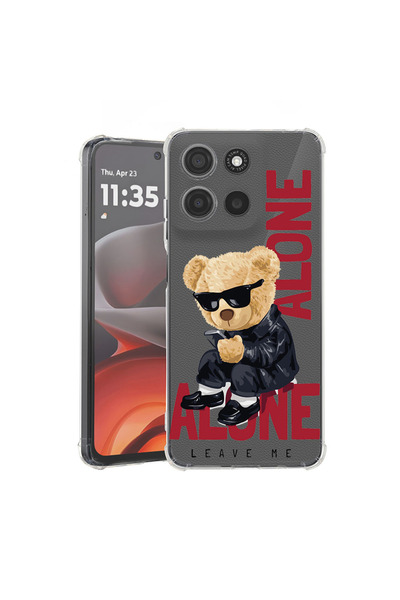 bestcase Carcasă spate antișoc pentru Motorola Moto G75, Leave Me Alone Teddy...