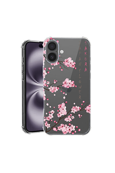 bestcase Carcasă spate antișoc pentru Apple iPhone 16, Cherry Blossom, AS 1834