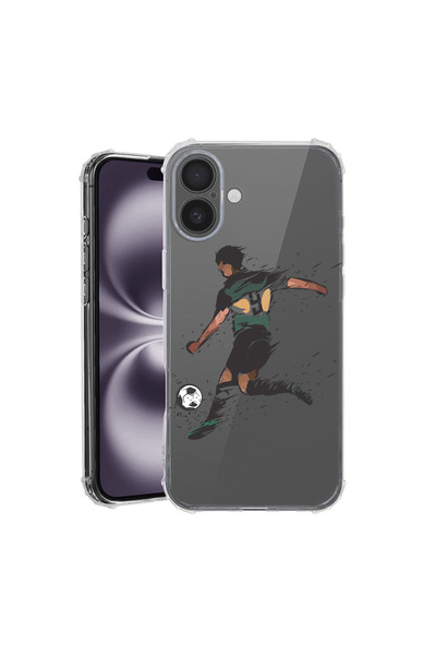bestcase Αντικραδασμική θήκη πλάτης για Apple iPhone 16 Plus, Ποδόσφαιρο, AS 782