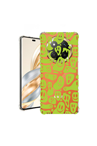 bestcase Carcasă spate antișoc pentru Honor Magic7 Lite, verde acid smiley, 1...
