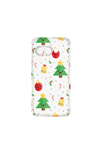 bestcase Carcasă spate antișoc pentru Google Pixel 9a, model brad de Crăciun,...