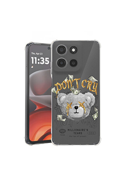bestcase Carcasă spate antișoc pentru Motorola Moto G75, Teddy Bear Millionai...