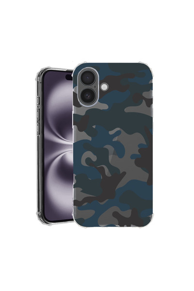 bestcase Αντικραδασμική θήκη πίσω μέρους για Apple iPhone 16, καμουφλάζ, AS 789