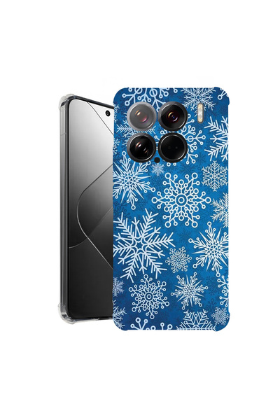 bestcase Carcasă spate antișoc pentru Xiaomi 15, model de iarnă, 1926363 AS 1366