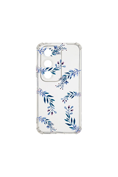 bestcase Αντικραδασμική πίσω θήκη για OPPO A80 5G, μπλε λουλούδια, AS 116